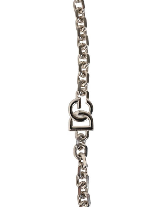 Schwarzes Leder Perlenketten-Taschenaccessoire Schultergurt - Image 2