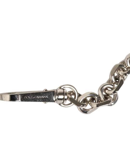 Schwarzes Leder Perlenketten-Taschenaccessoire Schultergurt - Image 4