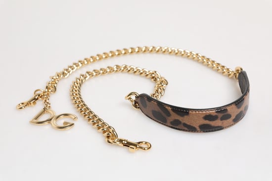 Braun Leopard Gold Messing Kettenaccessoire Schultergurt - Image 4