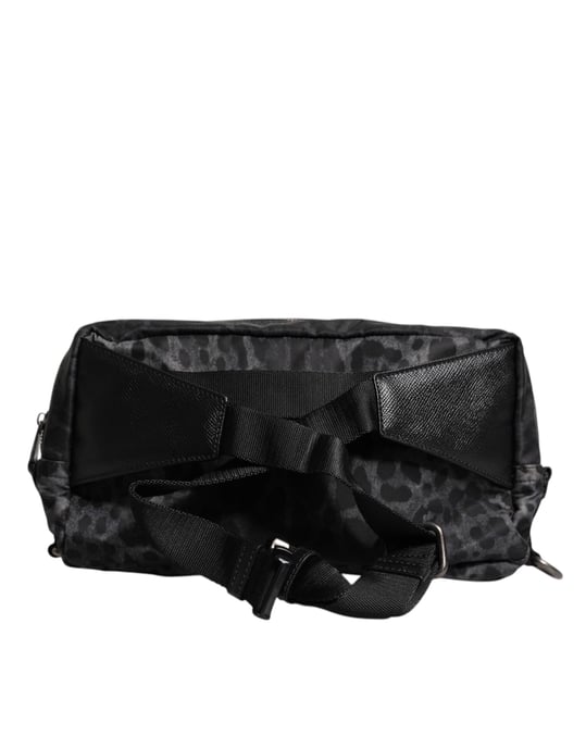 Schwarze Graue Leopard DG Logo Gürtel Hüfttasche - Image 3