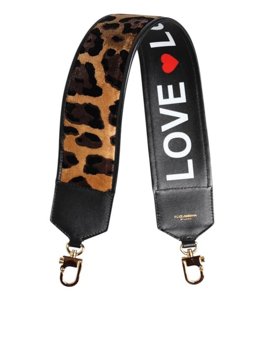 Schwarz Leopardprint Wenden Tasche Schultergurt - Image 5