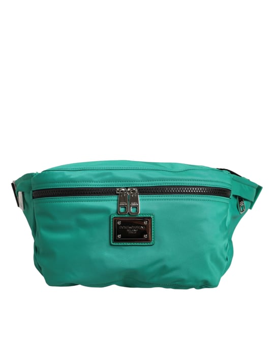 Grüne Logo-Plakette Nylon Hüfttasche Männer Borse Tasche - Image 1