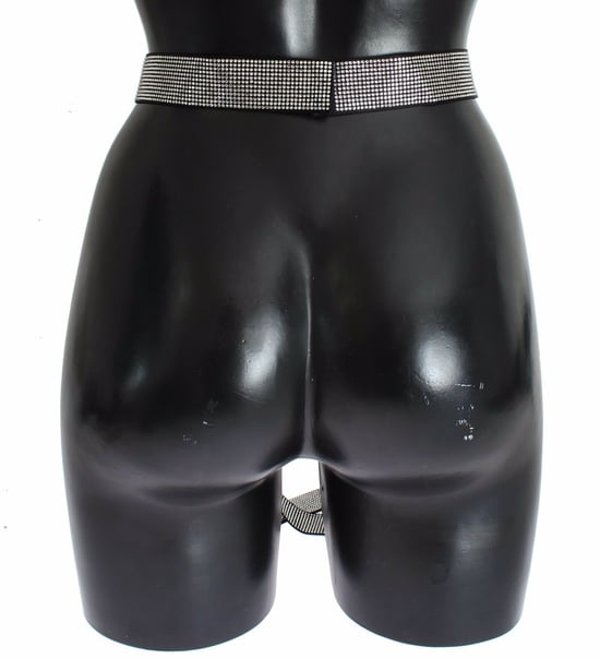 Dolce & Gabbana Schwarz Seiden Kristall Schleifen Taillengürtel Herren Eleganz - Image 3