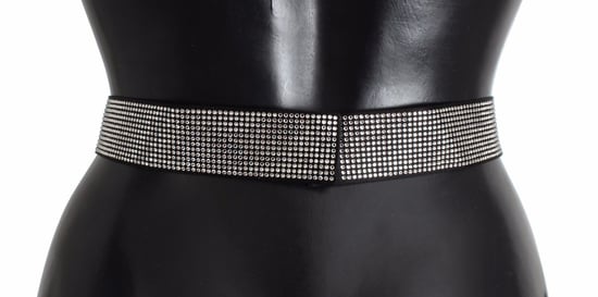 Dolce & Gabbana Schwarz Seiden Kristall Schleifen Taillengürtel Herren Eleganz - Image 4
