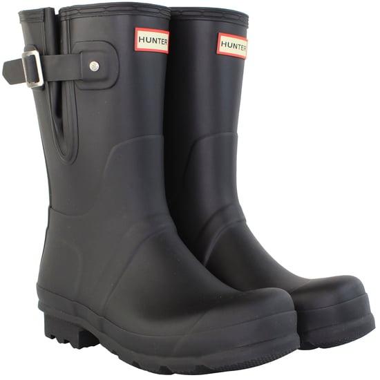 Hunter Original Side ADJ Kurze Herren Gummistiefel Schwarz - Image 2