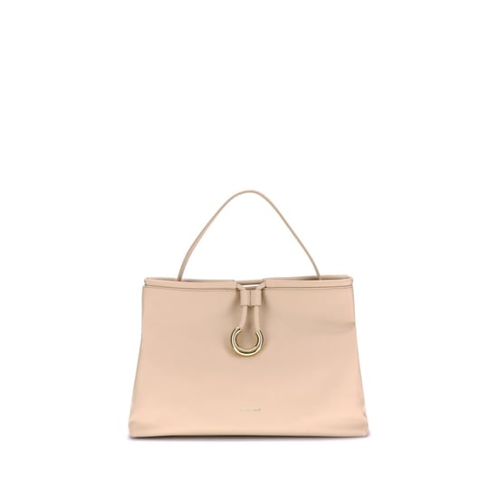 Cremfarbene Kalbsleder Bos Taurus Handtasche - Image 1