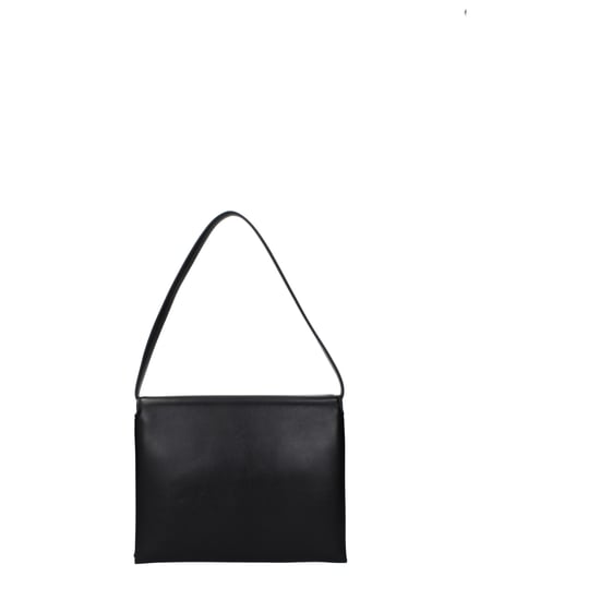 Schwarze Leder-Schultertasche - Image 2