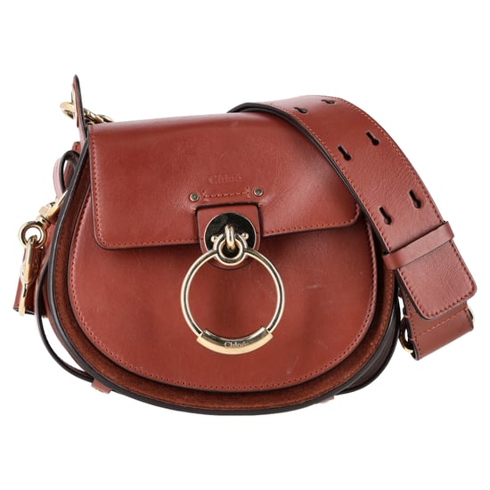 Chloé Kleine Tess Schultertasche aus braunem Kalbsleder - Image 1
