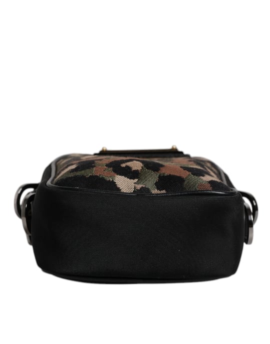 Mehrfarbige Leoparden-Jacquard-Logo-Plakette Nackenband-Tasche - Image 4
