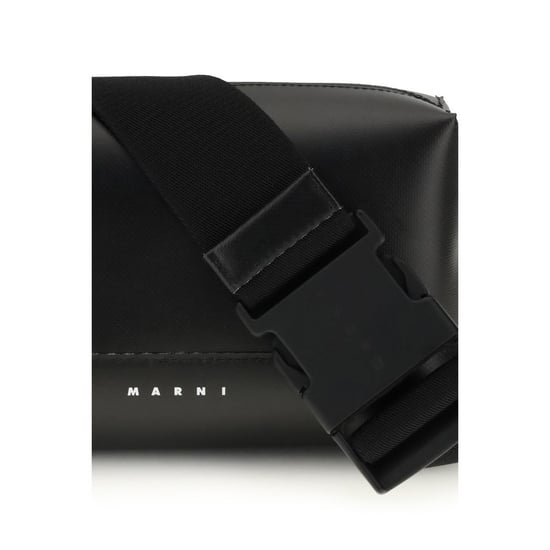 Schwarze Kalbsleder Bos Taurus Schultertasche - Image 3