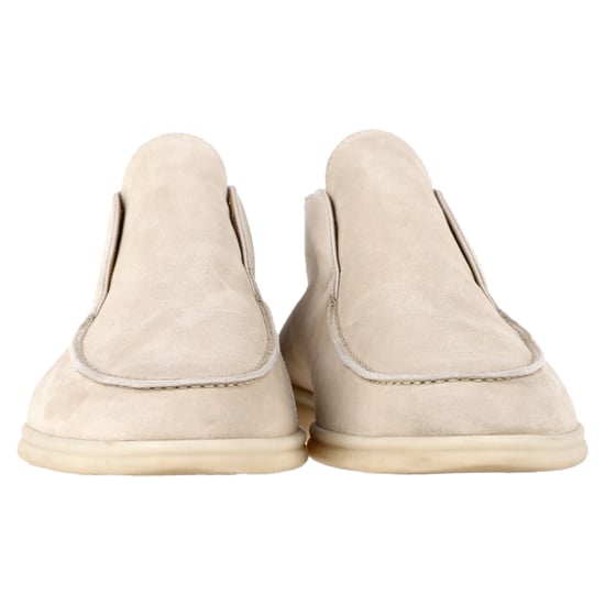 Loro Piana Open Walk Stiefeletten aus beigem Wildleder - Image 3