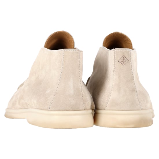 Loro Piana Open Walk Stiefeletten aus beigem Wildleder - Image 5