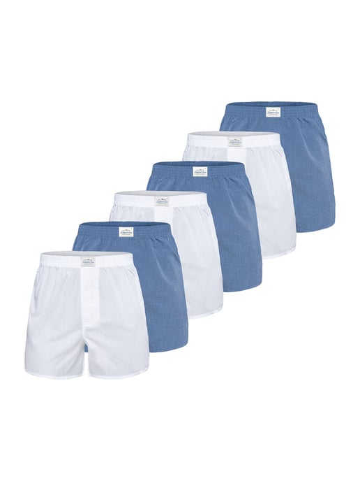Lakeford & Sons Herren Boxer American Boxershorts Herren 6-Pack in klassischen DesignsBoxershorts, Unterhose, Boxerbriefs - Image 1
