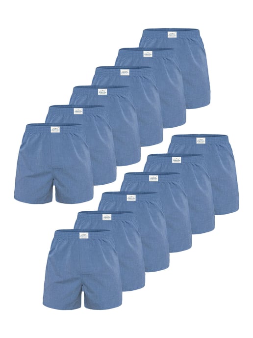 Lakeford & Sons Herren Boxer American Boxershorts Herren 12-Pack in klassischen DesignsBoxershorts, Unterhose, Boxerbriefs - Image 1