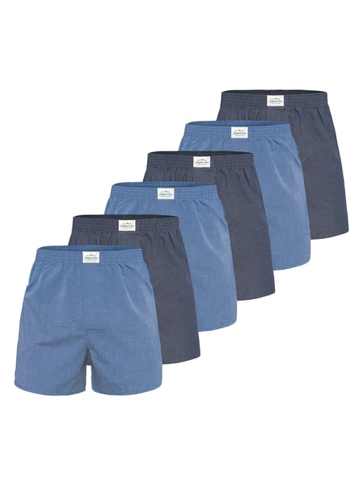 Lakeford & Sons Herren Boxer American Boxershorts Herren 6-Pack in klassischen DesignsBoxershorts, Unterhose, Boxerbriefs - Image 1