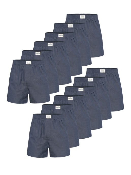 Lakeford & Sons Herren Boxer American Boxershorts Herren 12-Pack in klassischen DesignsBoxershorts, Unterhose, Boxerbriefs - Image 1