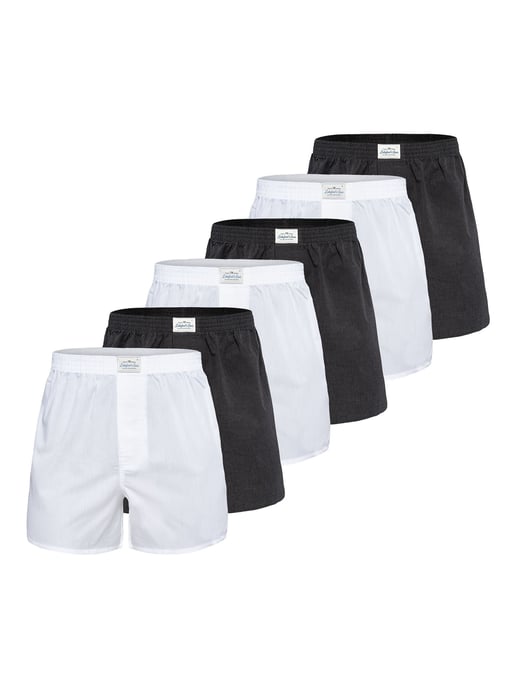 Lakeford & Sons Herren Boxer American Boxershorts Herren 6-Pack in klassischen DesignsBoxershorts, Unterhose, Boxerbriefs - Image 1