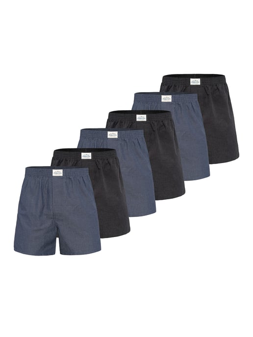 Lakeford & Sons Herren Boxer American Boxershorts Herren 6-Pack in klassischen DesignsBoxershorts, Unterhose, Boxerbriefs - Image 1