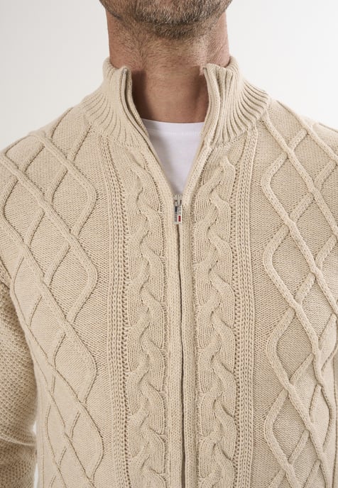 Strickjacke Strickjacke Mit Durchgehendem Reißverschluss - Image 3