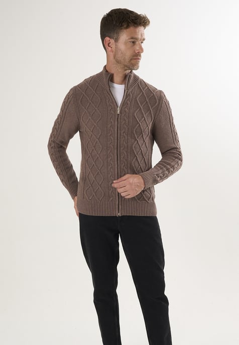 Strickjacke Strickjacke Mit Durchgehendem Reißverschluss - Image 2