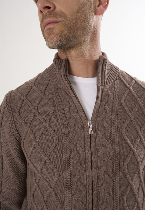 Strickjacke Strickjacke Mit Durchgehendem Reißverschluss - Image 3