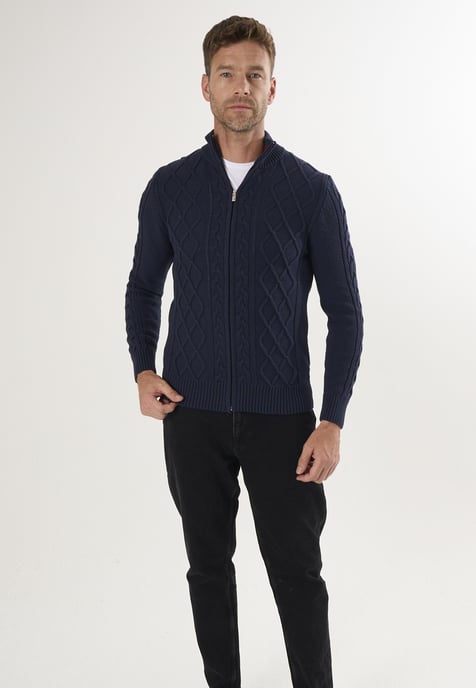 Strickjacke Strickjacke Mit Durchgehendem Reißverschluss - Image 2