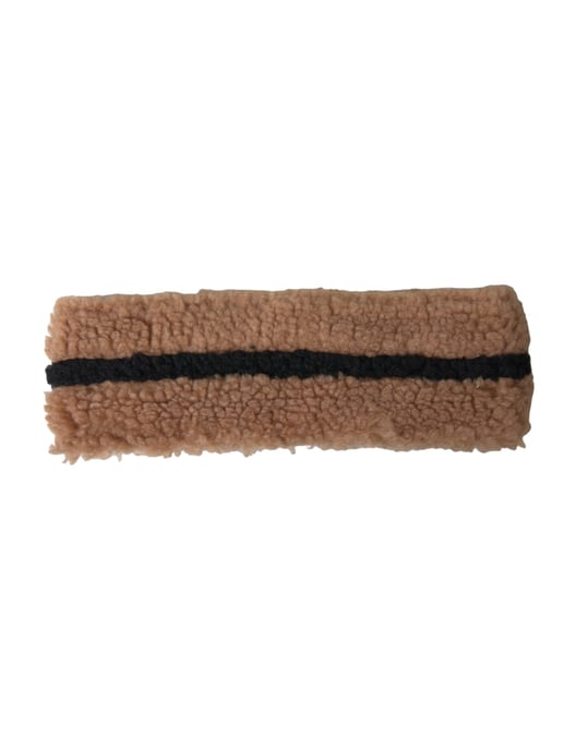 Braun Schwarz Fleece Woll Stirnband Mütze Männer - Image 1