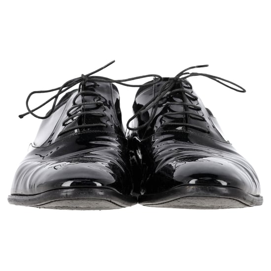 Salvatore Ferragamo Schnür-Oxford-Schuhe aus schwarzem Lackleder - Image 2