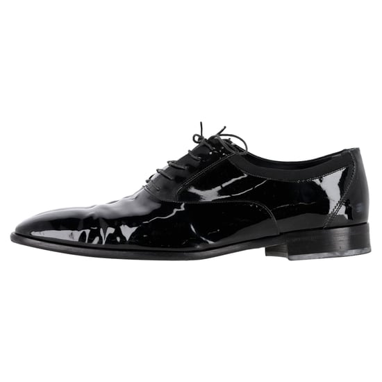 Salvatore Ferragamo Schnür-Oxford-Schuhe aus schwarzem Lackleder - Image 4