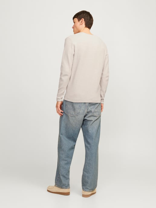 Jack & Jones Pullover Cooper Knit Rundhals Beige - Image 3