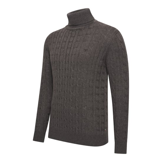 Cappuccino Italia Trui Aosta Kabelpullover Grau - Image 1