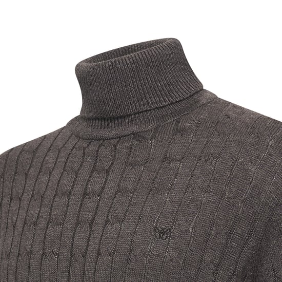 Cappuccino Italia Trui Aosta Kabelpullover Grau - Image 2