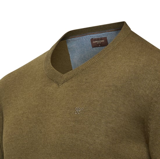 Cappuccino Italia Trui Salerno Pullover Grün - Image 2