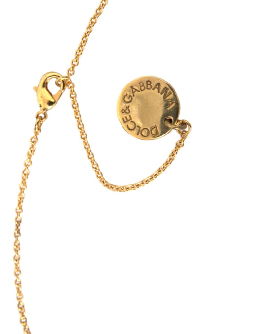 Goldene Messingkette mit Herzanhänger für Hunde - Image 2