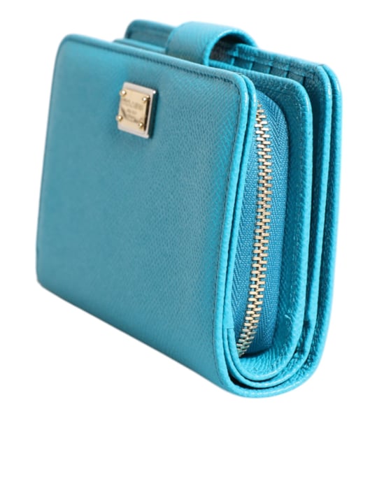 Hellblaues Leder Bifold Continental Clutch Wallet - Image 3