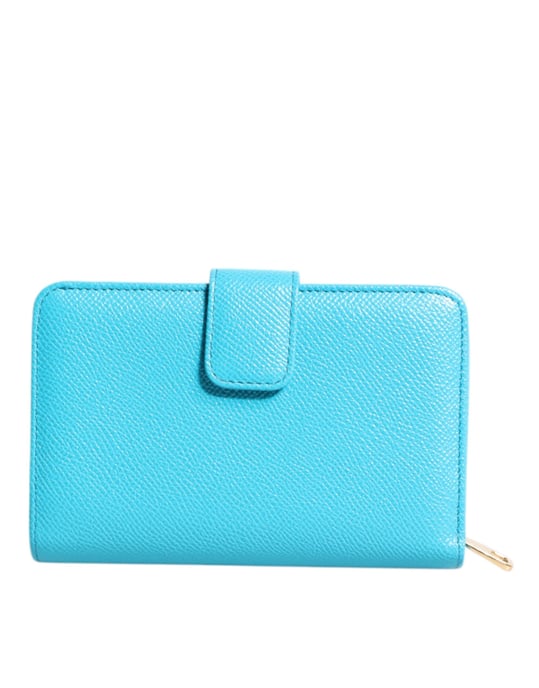 Hellblaues Leder Bifold Continental Clutch Wallet - Image 4