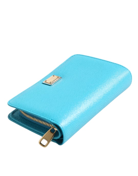 Hellblaues Leder Bifold Continental Clutch Wallet - Image 5