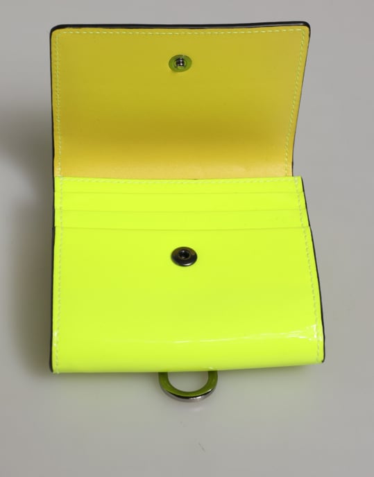 Gelbgrünes Bifold DG Logo Halsband Kartenhalter Geldbörse - Image 5