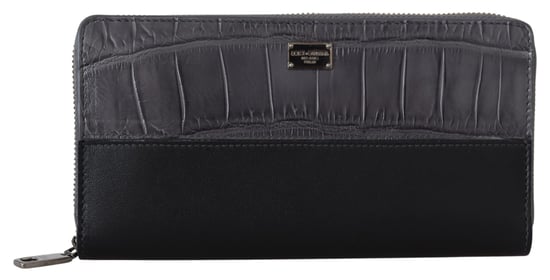 Dolce & Gabbana Black Zip autour de l'embrayage continental Portefeuille masculin - Image 1