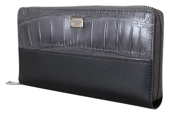 Dolce & Gabbana Black Zip autour de l'embrayage continental Portefeuille masculin - Image 2
