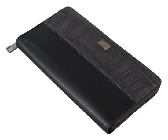 Dolce & Gabbana Black Zip autour de l'embrayage continental Portefeuille masculin - Image 5