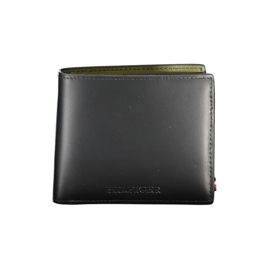 Tommy Hilfiger Schwarze Leder Geldbörse - Image 1