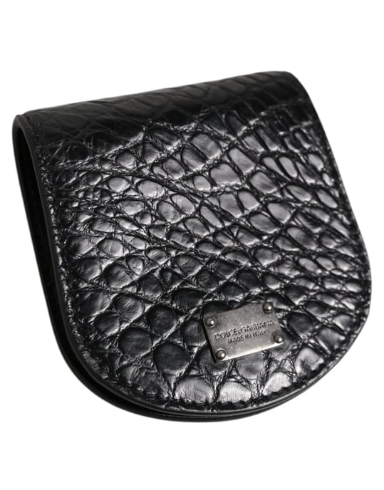Schwarze exotische Leder-Münz-Kondom-Etui-Halter Tasche Geldbörse - Image 2