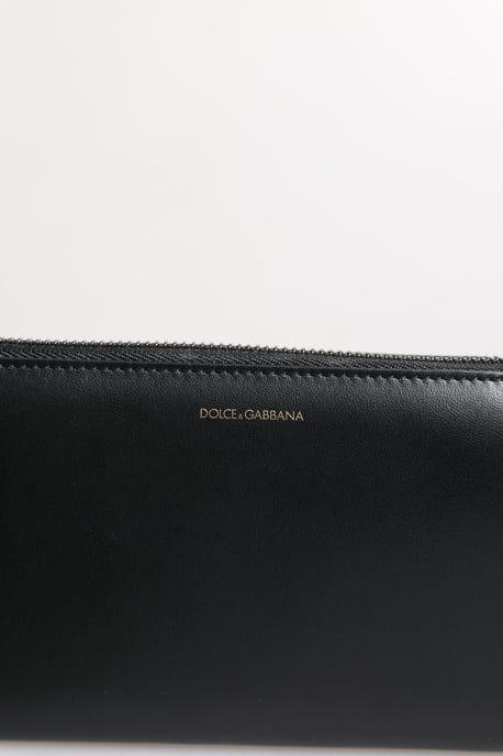 Schwarze Blaue Exotische Leder Prägung Continental Geldbörse - Image 2
