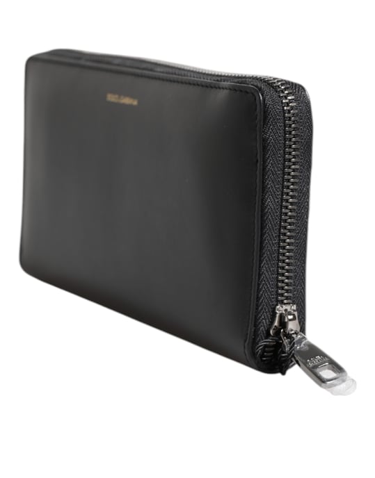 Schwarze Blaue Exotische Leder Prägung Continental Geldbörse - Image 3