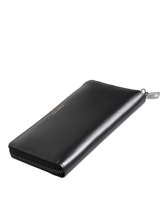 Schwarze Blaue Exotische Leder Prägung Continental Geldbörse - Image 5