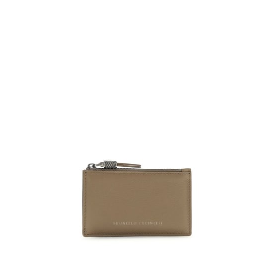 Beige Kalbleder Bos Taurus Geldbörse - Image 1