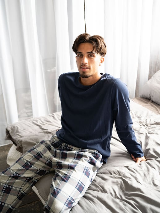 Phil & Co. Berlin Herren Pyjama Weekend CollectionSchlafanzug, Pyjama Set, Nachtwäsche - Image 5
