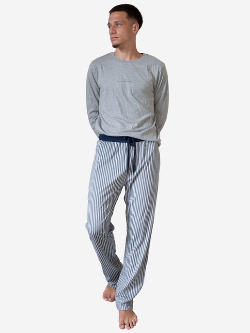 Phil & Co. Berlin Herren Pyjama Weekend CollectionSchlafanzug, Pyjama Set, Nachtwäsche - Image 4