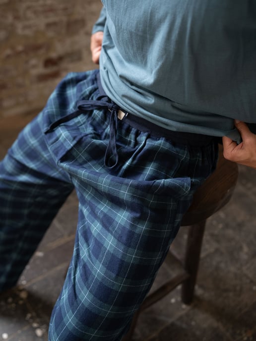 Phil & Co. Berlin Herren Pyjama Flanell Schlafanzug, Pyjama Set, Nachtwäsche - Image 3